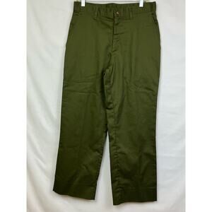 Boy Scout of America Boy's Size 31x29 (HEMMED) Green Straight Leg Pants